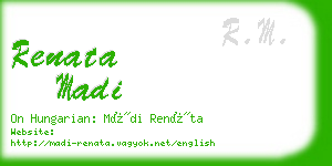 renata madi business card